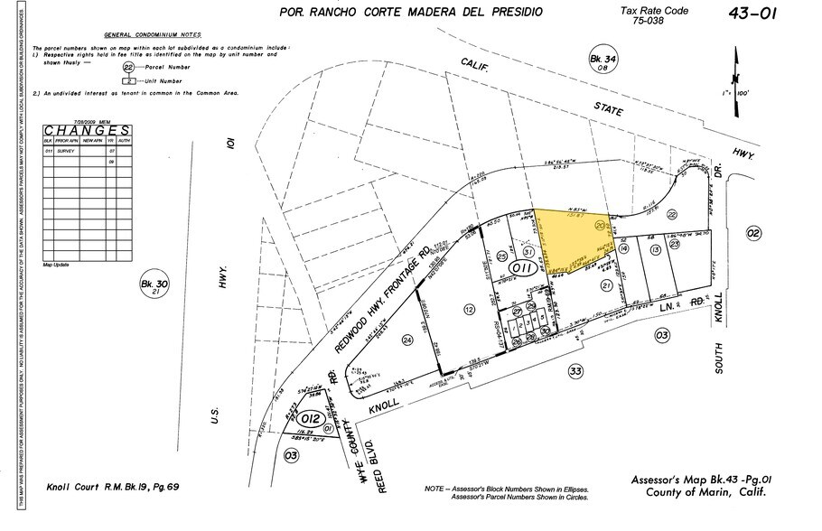 1030 Redwood Hwy Frntg Rd, Mill Valley, CA à vendre - Plan cadastral - Image 3 de 4