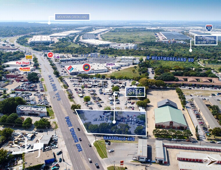 3011 Fort Worth Ave, Dallas, TX à louer - Aérien - Image 3 de 6