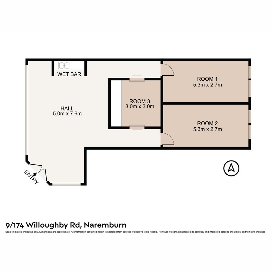174 Willoughby Rd, Naremburn, NSW 2065 - Unit 9 -  - Floor Plan - Image 2 of 7