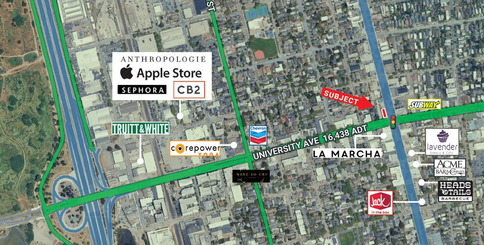 1095 University Ave, Berkeley, CA à vendre - Aérien - Image 3 de 6