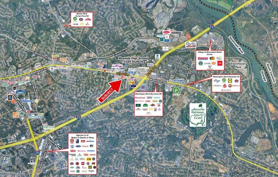 3064 Washington Rd, Augusta, GA for sale - Aerial - Image 2 of 4