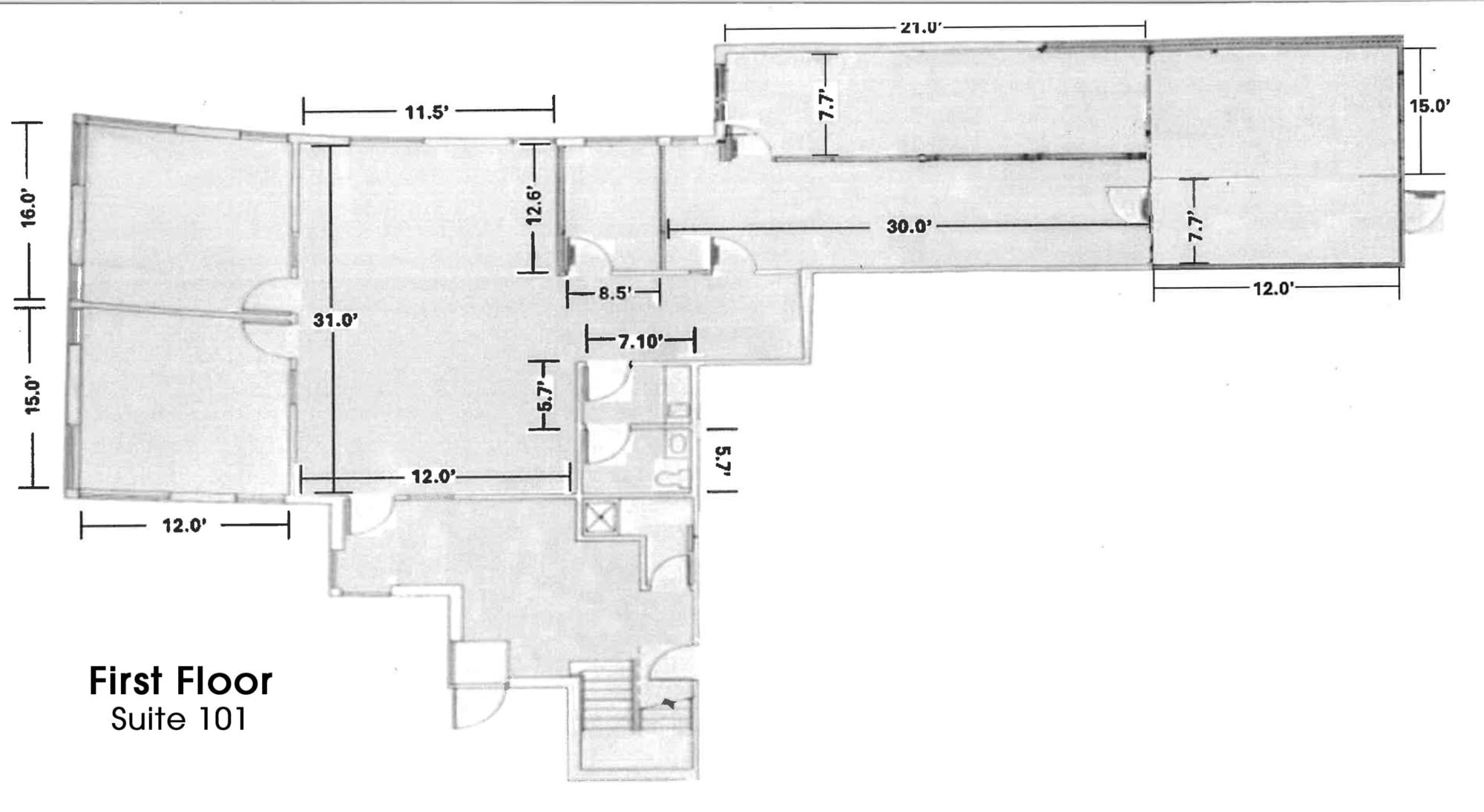 6745 SW Hampton St, Portland, OR à louer Plan d’étage- Image 1 de 5