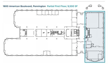 1800 American Blvd, Pennington, NJ à louer Plan d’étage- Image 1 de 1