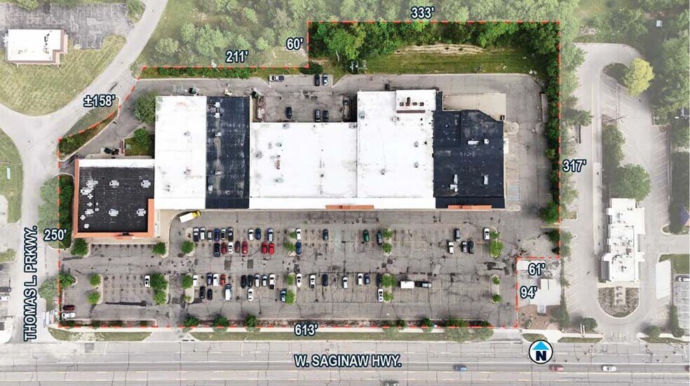 4002 W Saginaw Hwy, Lansing, MI à vendre - Plan de site - Image 3 de 3