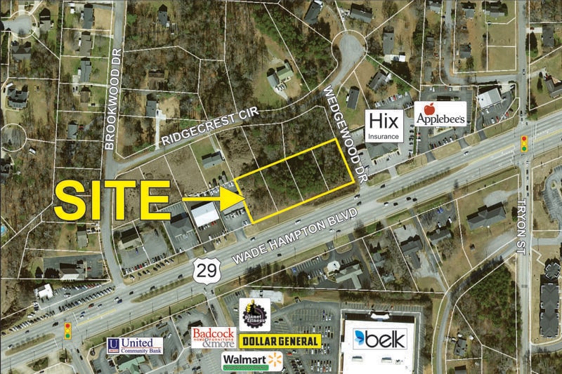 1864 W Wade Hampton Blvd, Greer, SC à vendre - Aérien - Image 2 de 2