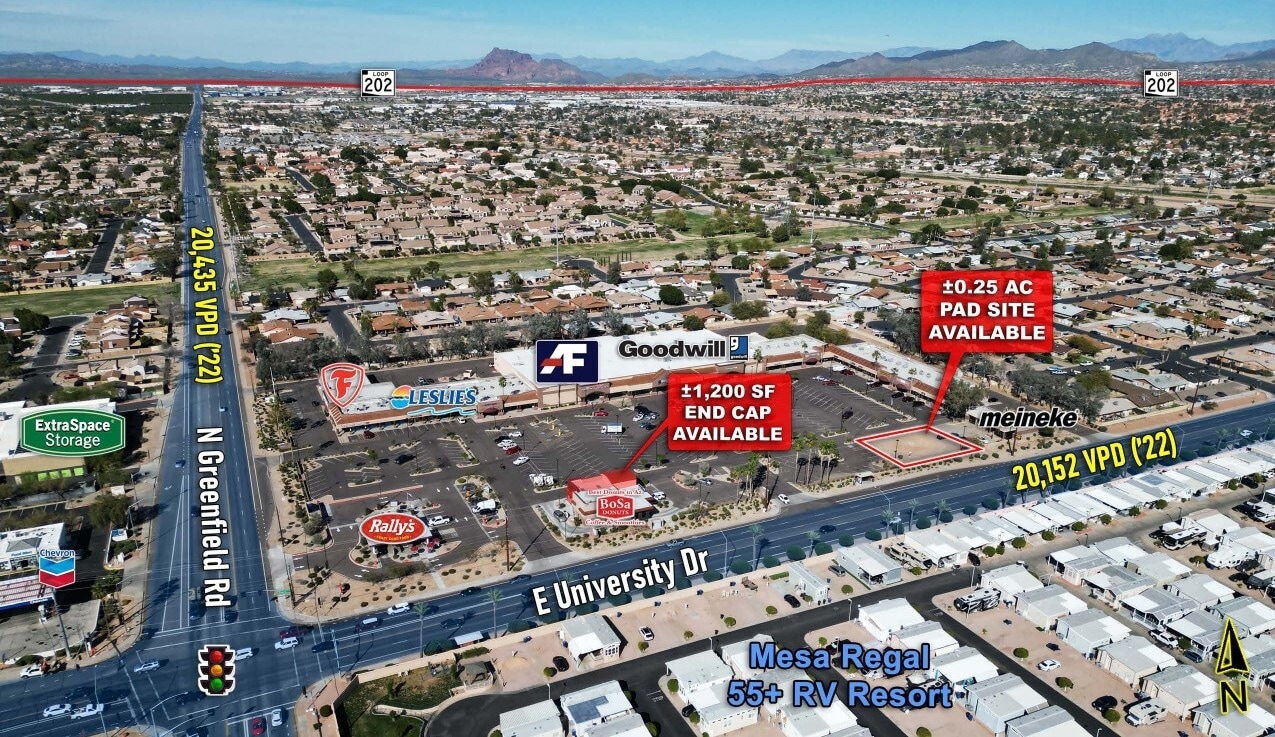 University Dr, Mesa, AZ for lease Aerial- Image 1 of 5