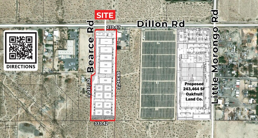 Dillon Rd, Desert Hot Springs, CA à vendre - Plan de site - Image 2 de 3