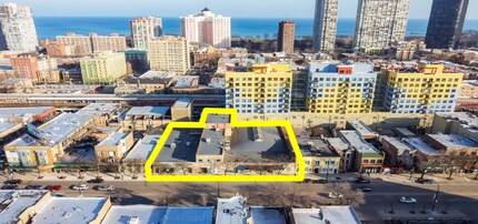 5527-5543 N Broadway St, Chicago, IL - Aerial  map view