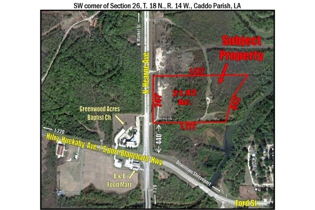 2800 N Hearne Ave, Shreveport, LA for sale Aerial- Image 1 of 3