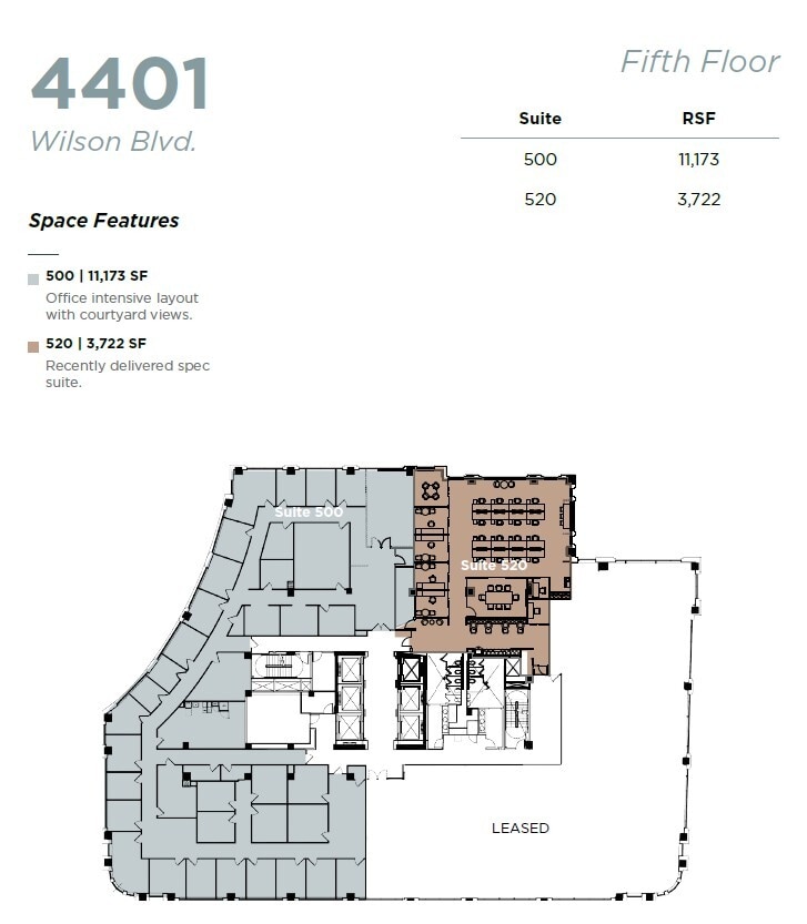 4401 Wilson Blvd, Arlington, VA à louer Plan d’étage- Image 1 de 1