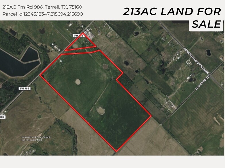FM 986 Rd, Terrell, TX for sale - Primary Photo - Image 1 of 7