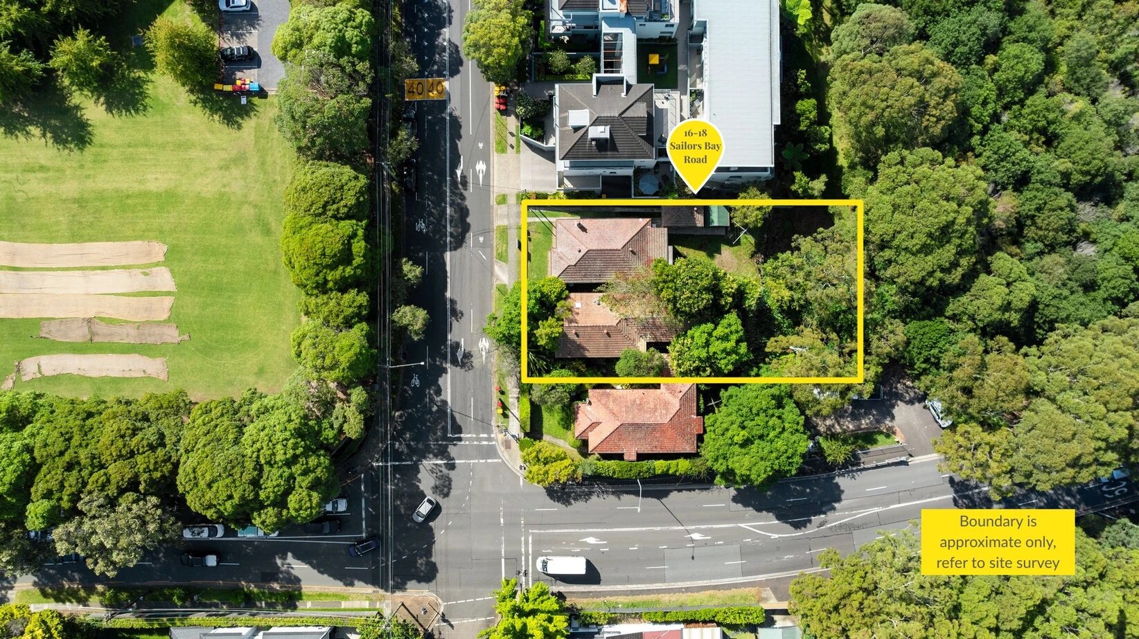 16-18 Sailors Bay Rd, Northbridge for sale Aerial- Image 1 of 2