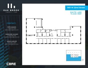 1301 W 22nd St, Oak Brook, IL for lease Floor Plan- Image 1 of 1