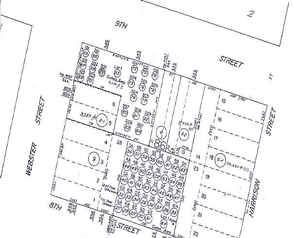 343-345 9th St, Oakland, CA à vendre - Plan cadastral - Image 1 de 9