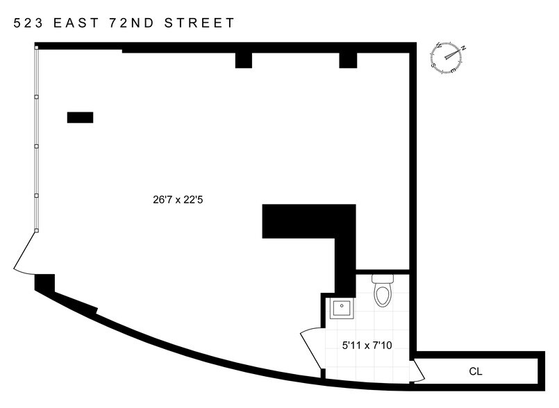 523 E 72nd St, New York, NY à louer - Plan d’étage - Image 3 de 4