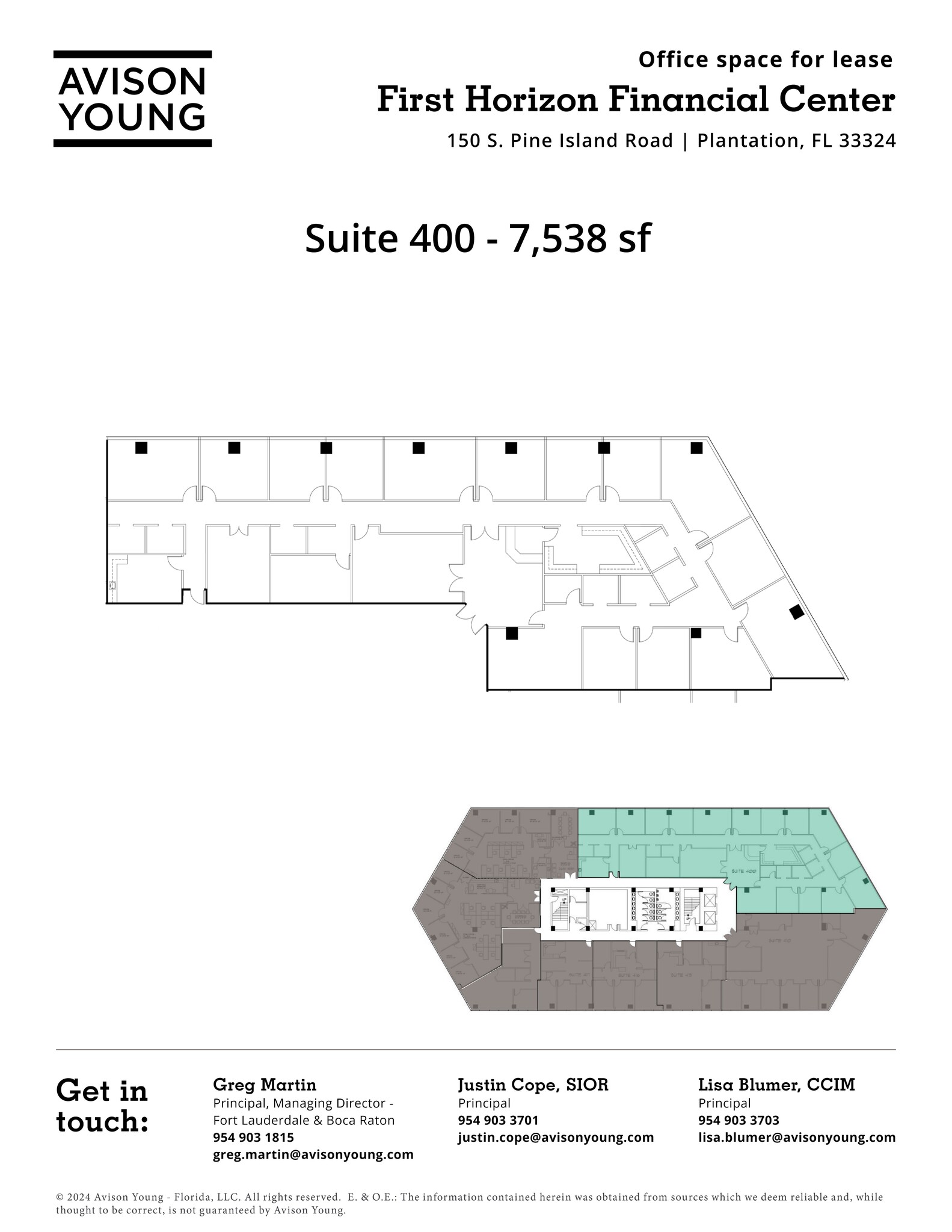 150 S Pine Island Rd, Plantation, FL for lease Site Plan- Image 1 of 1