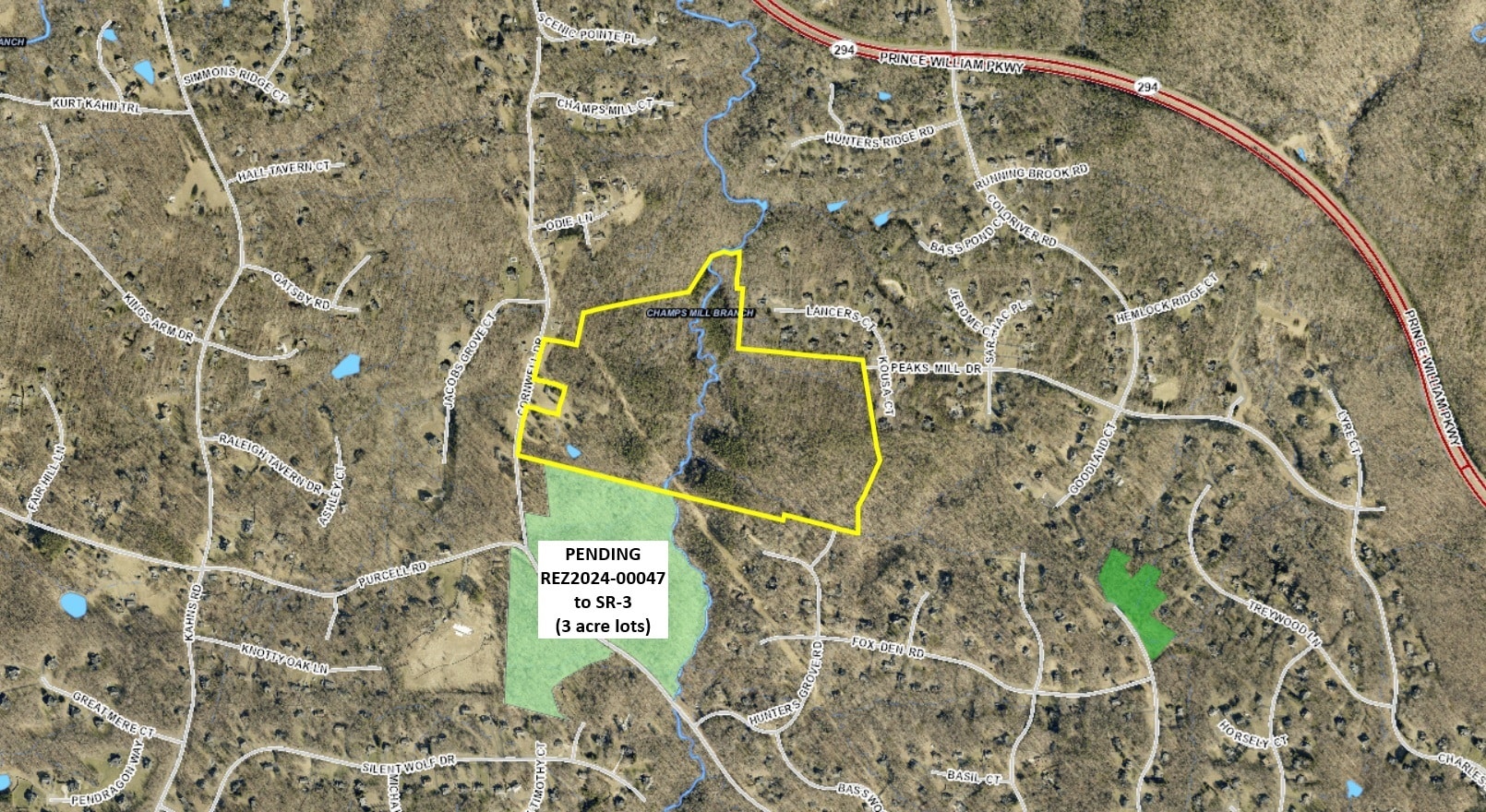 12105 Cornwell Dr, Manassas, VA for sale Aerial- Image 1 of 4