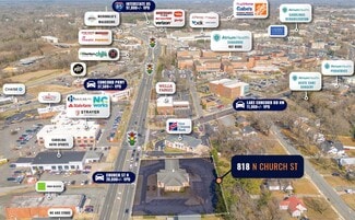 Plus de détails pour 818 N Church St N, Concord, NC - Commerce de détail à vendre