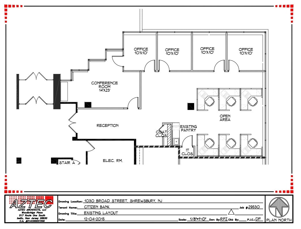 1030 Broad St, Shrewsbury, NJ à louer Plan d’étage- Image 1 de 1