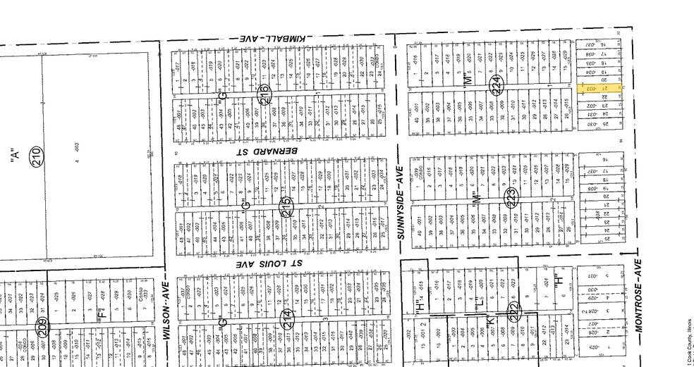 3348 W Montrose Ave, Chicago, IL à vendre - Plan cadastral - Image 2 de 9