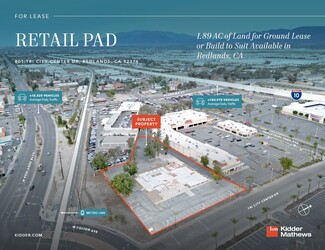 Plus de détails pour 801 Tri City Ctr, Redlands, CA - Terrain à louer