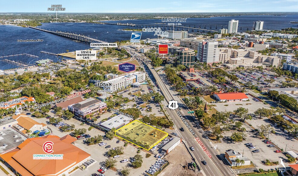 2142-2158 Johnson St, Fort Myers, FL à louer - Aérien - Image 2 de 10