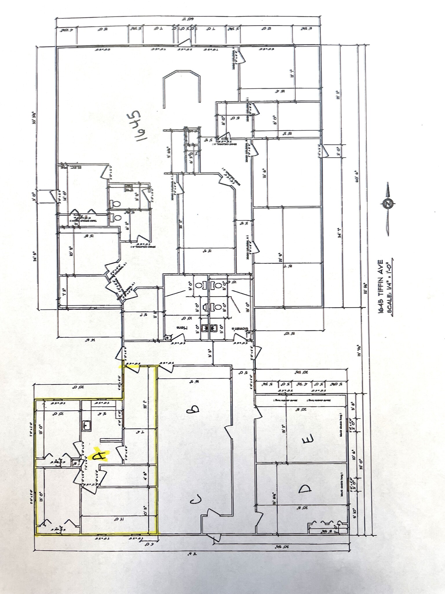 1645-1649 Tiffin Ave, Findlay, OH à louer Plan d’étage- Image 1 de 1