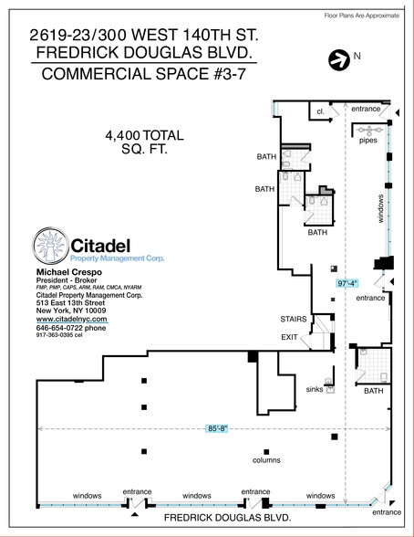 2619-2623 Frederick Douglass blvd, New York, NY for lease - Site Plan - Image 3 of 3