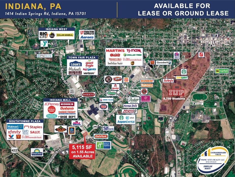 1414 Indian Springs Rd, Indiana, PA à louer - Photo du bâtiment - Image 2 de 4