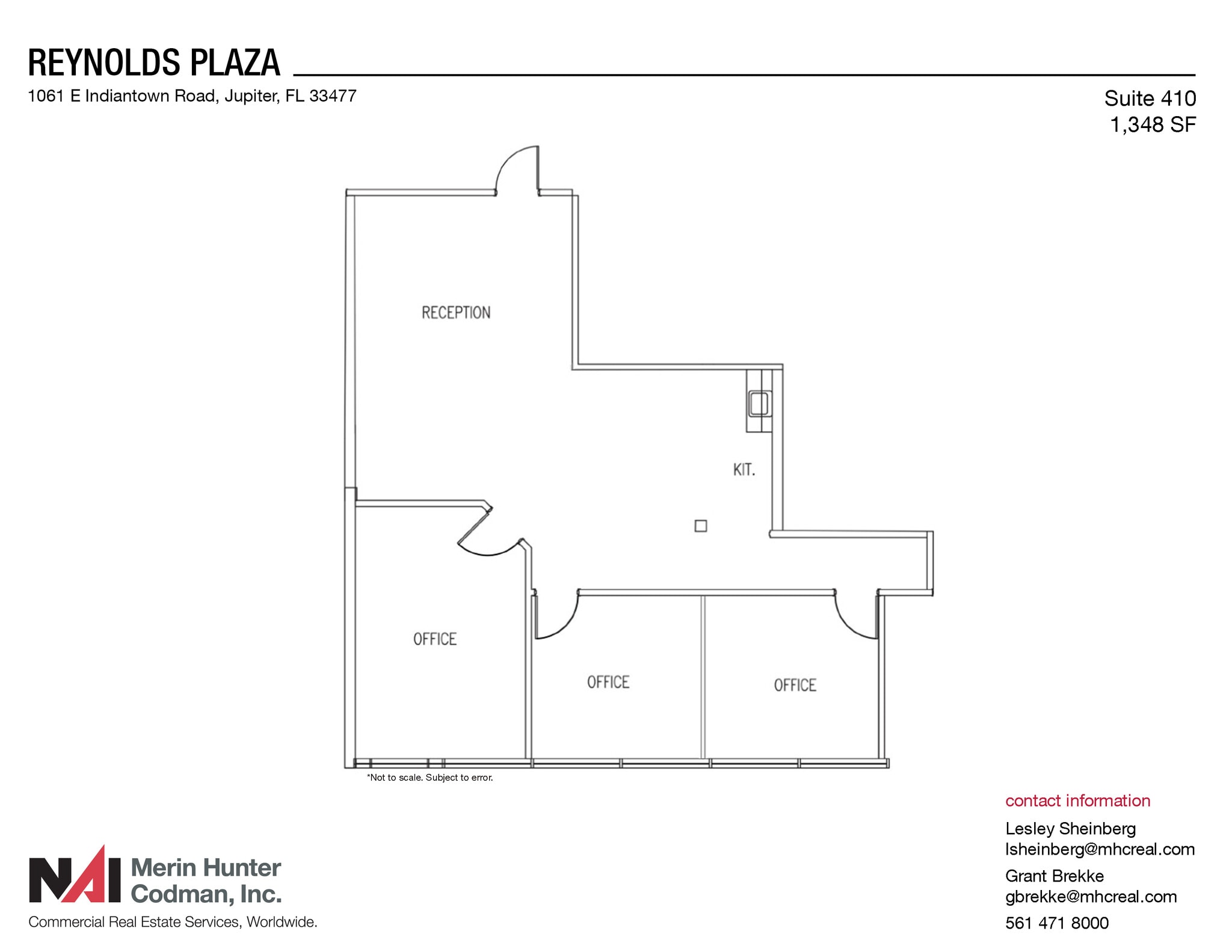 1061 E Indiantown Rd, Jupiter, FL for lease Floor Plan- Image 1 of 9