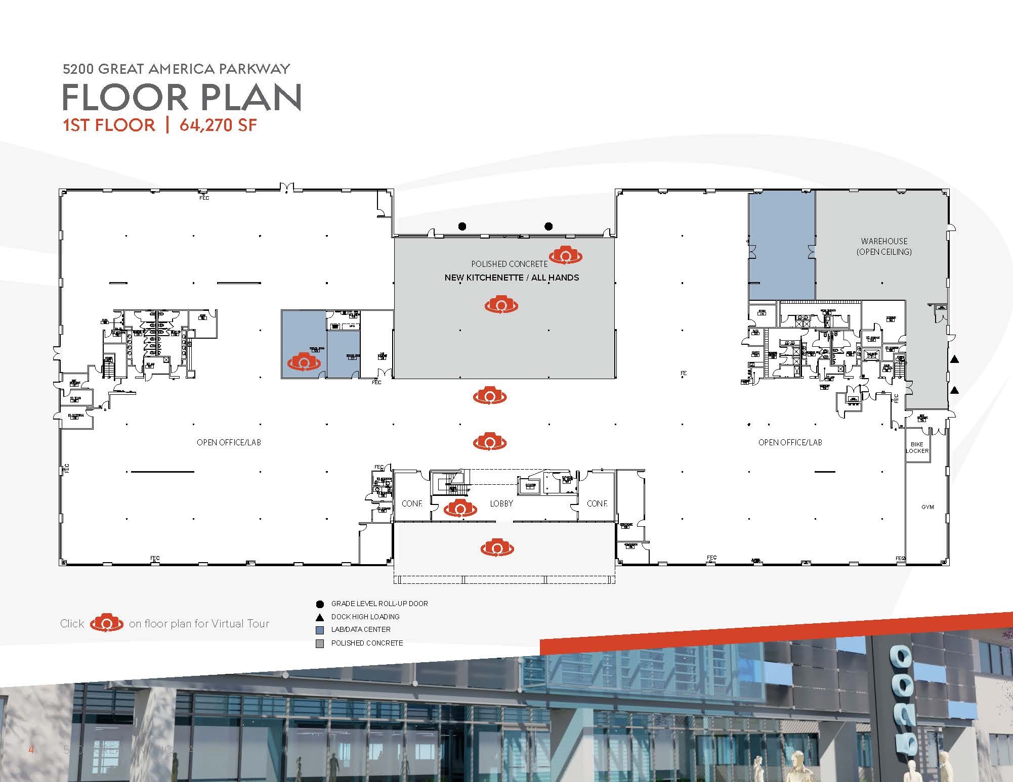 5200 Great America Pky, Santa Clara, CA for lease Floor Plan- Image 1 of 2