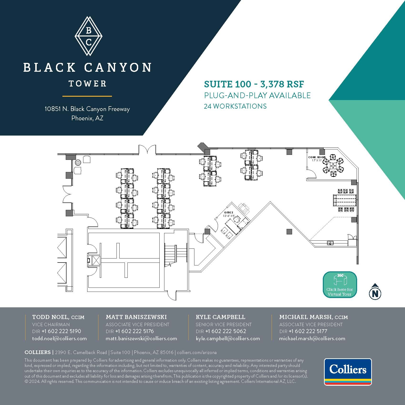 10851 N Black Canyon Hwy, Phoenix, AZ à louer Plan d  tage- Image 1 de 1