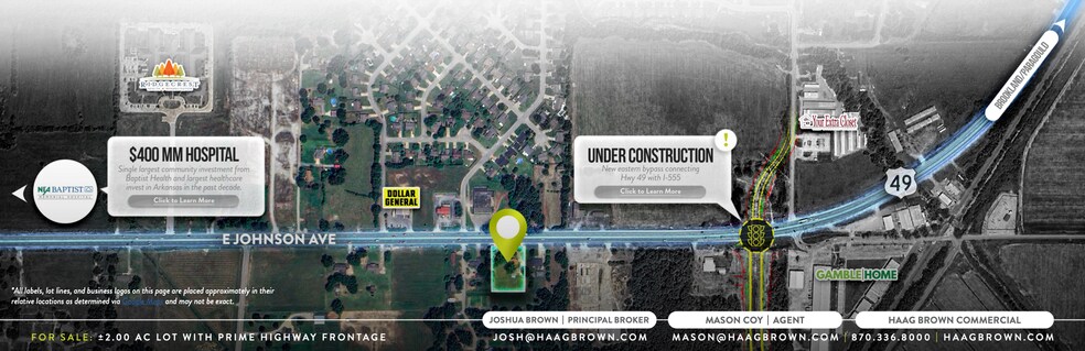 5911 E Johnson Ave, Jonesboro, AR for sale - Aerial - Image 2 of 4