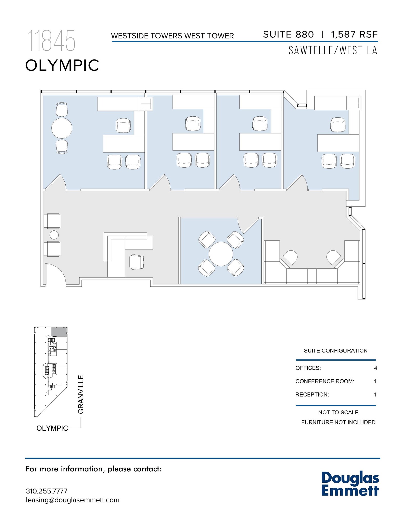 11845 W Olympic Blvd, Los Angeles, CA à louer Plan d’étage- Image 1 de 1