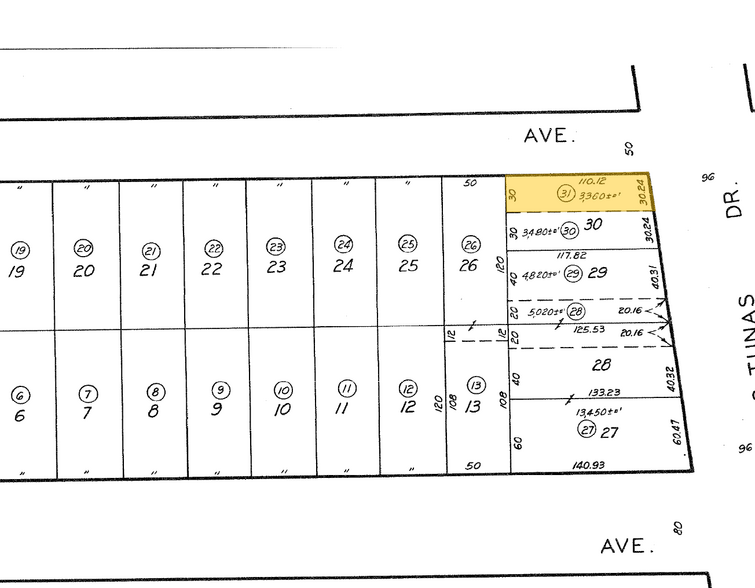 121-123 E Las Tunas Dr, San Gabriel, CA for sale - Plat Map - Image 3 of 3