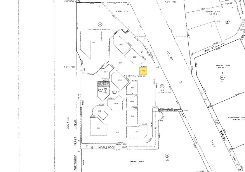 6060 Greenwood Plaza Blvd, Englewood, CO à vendre - Plan cadastral - Image 2 de 16
