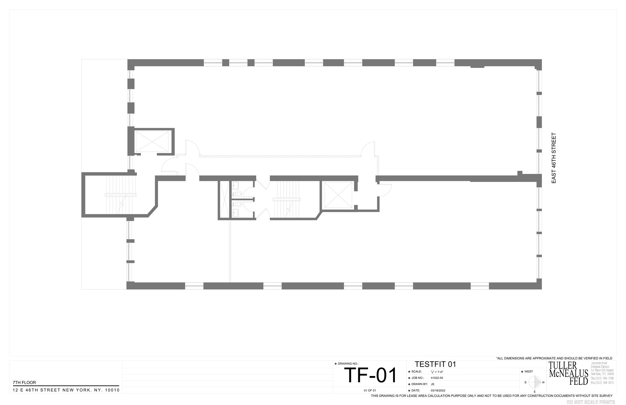 12 E 46th St, New York, NY à louer Plan de site- Image 1 de 1