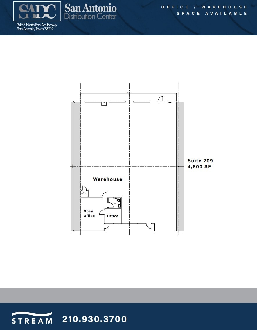 3453 IH-35 N, San Antonio, TX for lease Floor Plan- Image 1 of 1