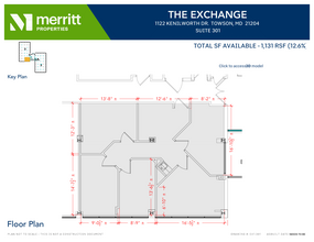 1122 Kenilworth Dr, Towson, MD for lease Floor Plan- Image 1 of 1