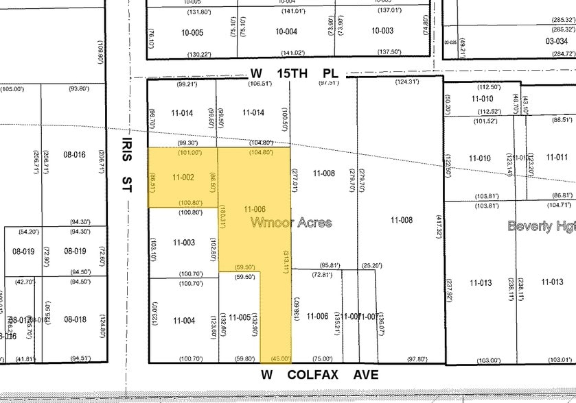 9629-9635 W Colfax Ave, Lakewood, CO for lease - Plat Map - Image 2 of 79