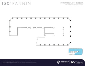 1301 Fannin St, Houston, TX à louer Plan d  tage- Image 2 de 2