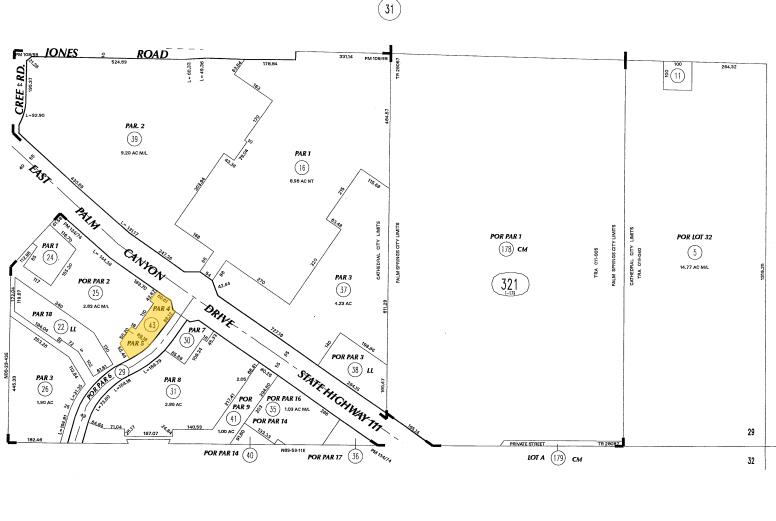 67555 E Palm Canyon Dr, Cathedral City, CA for lease - Plat Map - Image 2 of 40