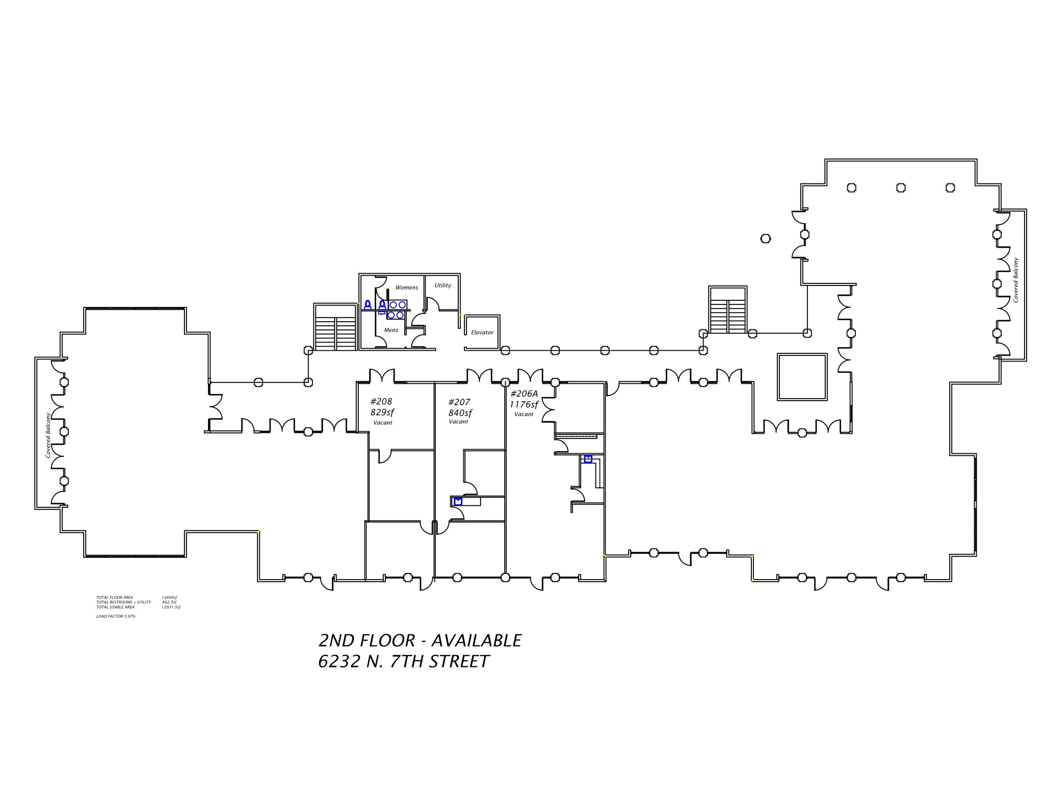 6232 N 7th St, Phoenix, AZ à louer Plan de site- Image 1 de 2