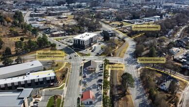 1013 Battleground Ave, Greensboro, NC - AERIAL  map view