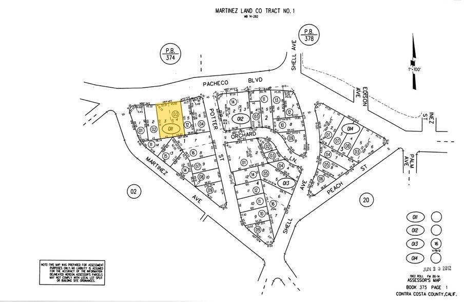 2368 Pacheco Blvd, Martinez, CA à louer - Plan cadastral - Image 2 de 2