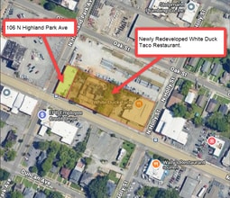 106 N Highland Park Ave, Chattanooga, TN - Aerial  map view