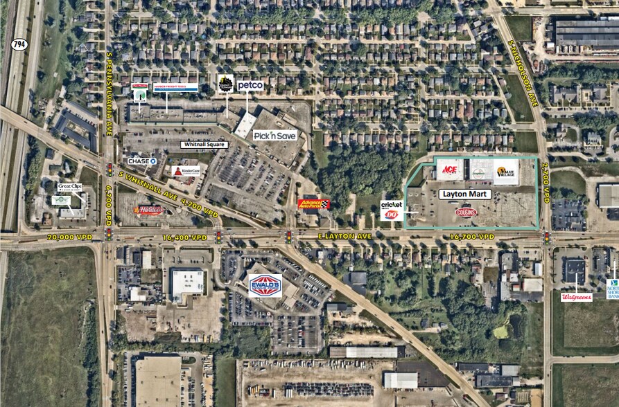 3100 E Layton Ave, Saint Francis, WI à louer - Aérien - Image 2 de 3