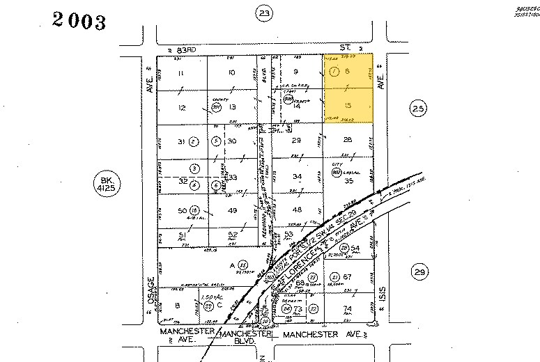 5500 W 83rd St, Los Angeles, CA à louer - Plan cadastral - Image 3 de 3