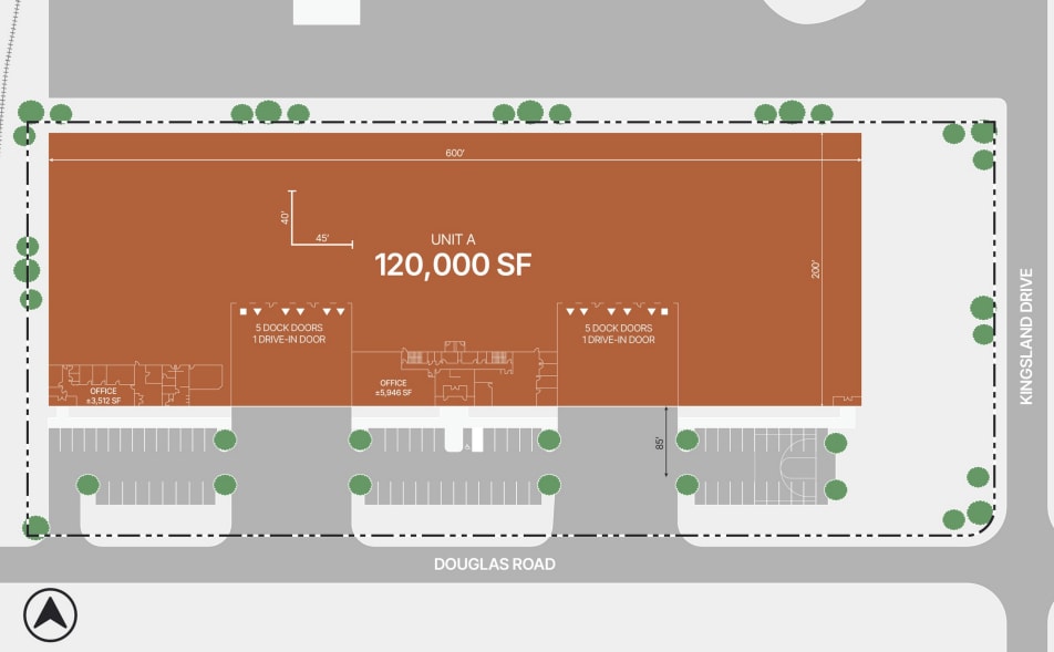 1047-1051 Douglas Rd, Batavia, IL for lease Site Plan- Image 1 of 1