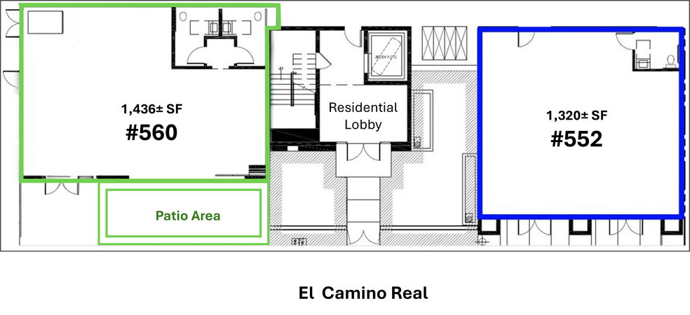 552-560 El Camino Real, San Carlos, CA for sale - Floor Plan - Image 3 of 9